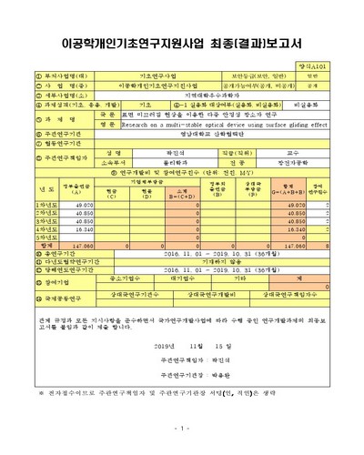 표면 미끄러짐 현상을 이용한 다중 안정성 광소자 연구 [전자자료]