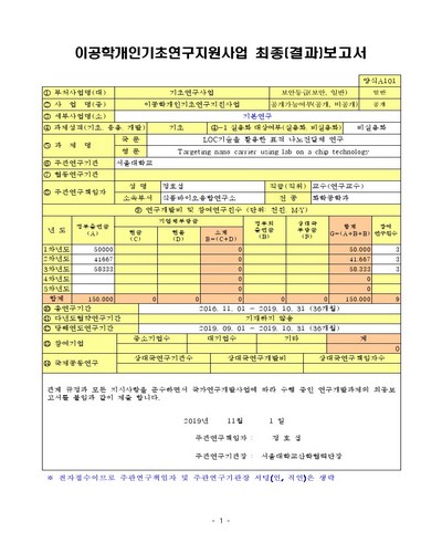 LOC기술을 활용한 표적 나노전달체 연구 [전자자료]