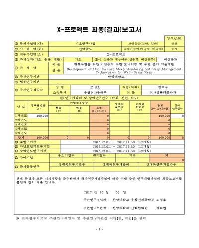행복수면을 위한 비침습적 수면 모니터링 및 수면 관리 기술개발 [전자자료]