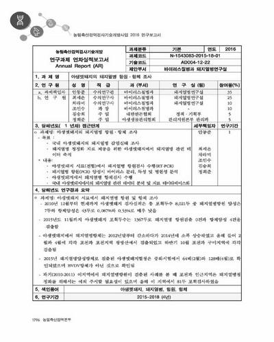 야생멧돼지의 돼지열병 항원·항체 조사 [전자자료]