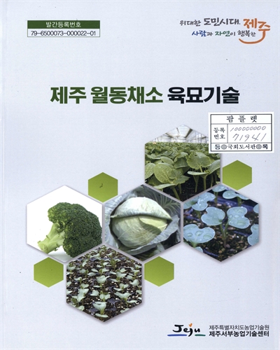 제주 월동채소 육묘기술