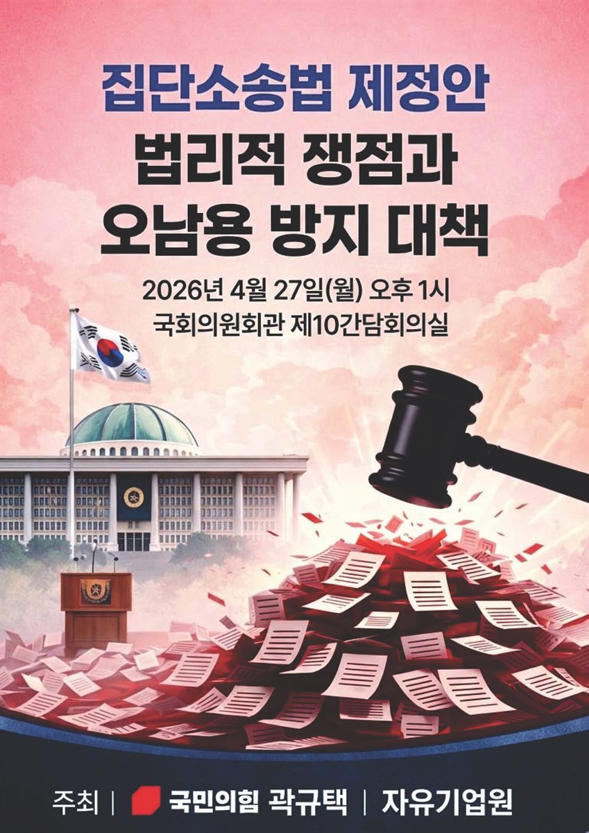 집단소송법 제정안 법리적 쟁점과 오남용 방지 대책 [전자자료] : 정책세미나