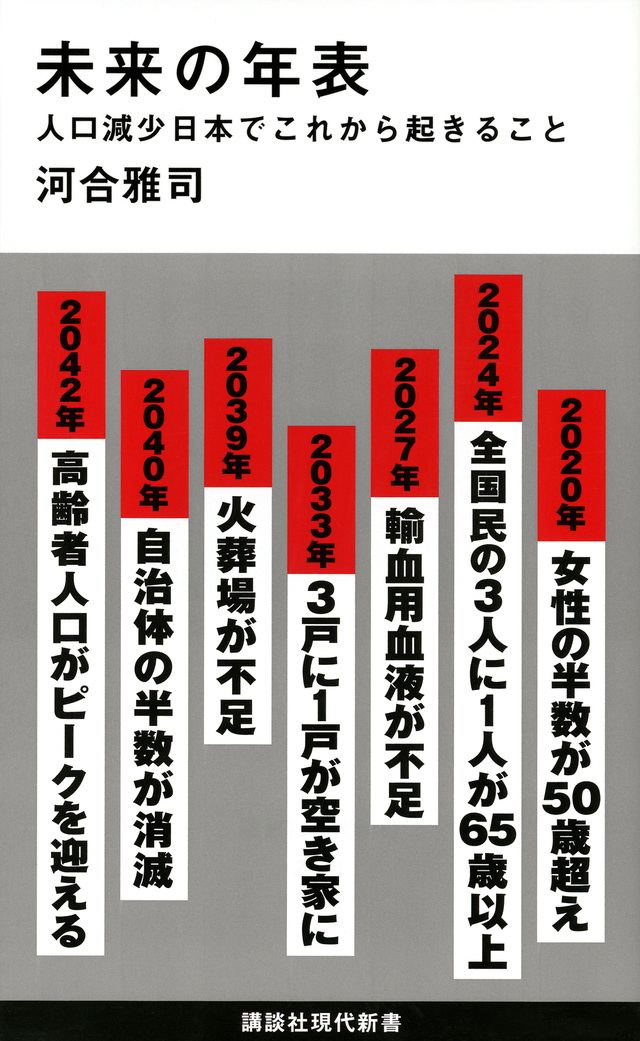 未来の年表 : 人口減少日本でこれから起きること