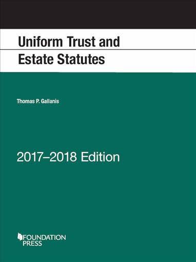 Uniform trust and estate statutes