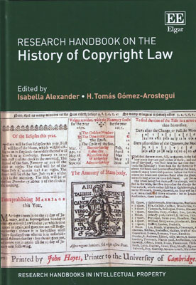 Research handbook on the history of copyright law
