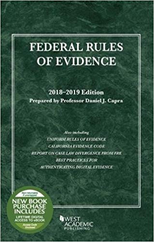 Federal rules of evidence