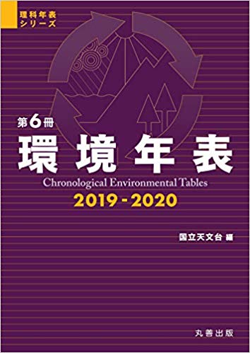 環境年表 = Chronological environmental tables. 2019-2020