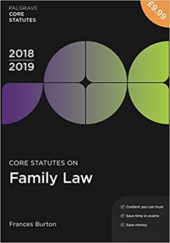 Core statutes on family law 2018-19