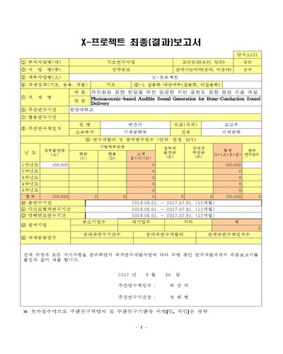 개인화된 음향 전달을 위한 광음향 기반 골전도 음향 생성 기술 개발 [전자자료]