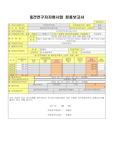 스마트 인체 정보 감지 유연 교류 발광 기술 [전자자료]