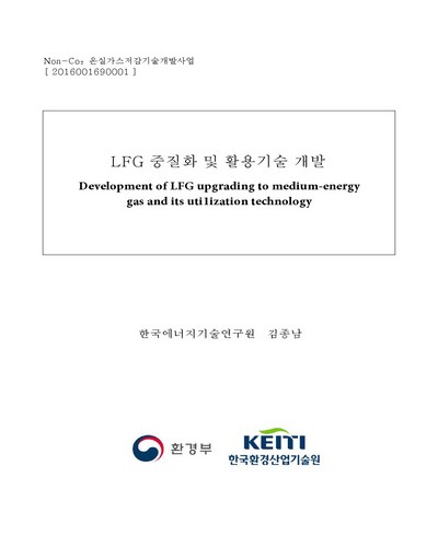 LFG 중질화 및 활용기술 개발 [전자자료]