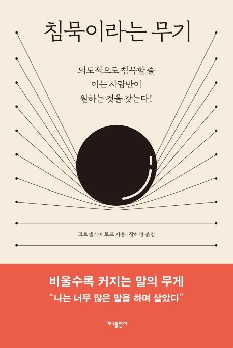 침묵이라는 무기 : 의도적으로 침묵할 줄 아는 사람만이 원하는 것을 갖는다!