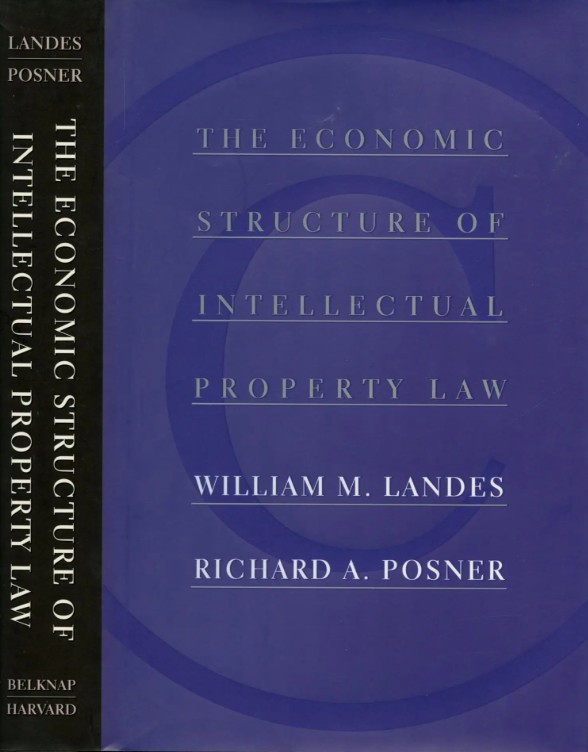 The economic structure of intellectual property law