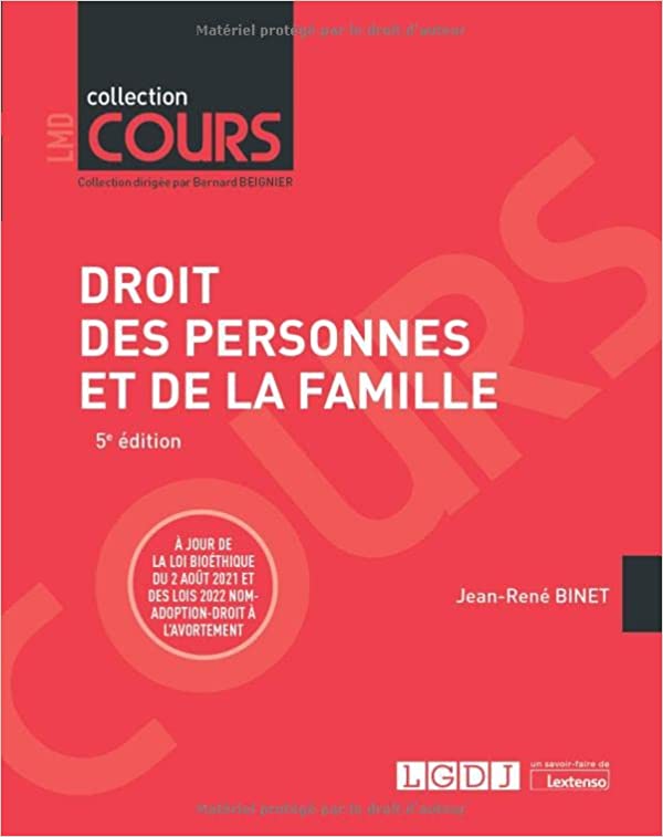 Droit des personnes et de la famille