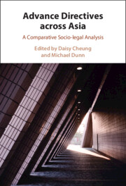 Advance directives across Asia : a comparative sociolegal analysis